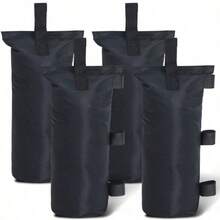 4pcs Heavy Duty Pop-Up Canopy Weight Bags - Extremely Sturdy & Reliable Tent Anchors For Maximum Stability, Quick & Easy Filling, Lightweight Portable Design - Ideal For Outdoor Activities, Parties, Camping - Black - View 5