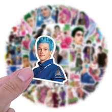 56张僵尸高中主题贴纸，高品质精美贴纸，适用于剪贴簿、日记本、笔记本电脑、保险杠、滑板、水瓶、电脑、手机、安全帽、汽车贴纸和装饰贴花 - 隨機風格 - 查看 5