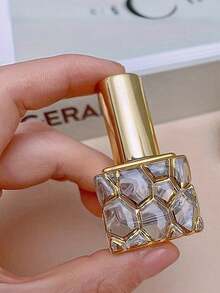 1pc Gold-Plated Transparent Glass Fragrance Spray Bottle, Essential Oil Roller Bottle, High-Quality Fine Mist Roller, Uniform Spraying, Durable, Fashionable & Elegant, Fragrance Dispenser, Travel Fragrance Bottle, Minimalist Roller Bottle, Sophisticated Sprayer - Multicolor - View 11