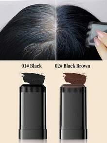 Temporary Hair Dye Stick, Long-Lasting Fast Gray Coverage, Built-In Comb Dyeing Stick, Easy To Rotate And Apply. Waterproof And Sweat-Resistant Dyeing/Styling Stick, Long-Lasting Color, Gray Coverage. Beard Dyeing Pen, Quickly Covers Gray Hair, Rotating Design For Easy Cleaning, Pocket-Sized For Convenient Carrying, Contains Plant Keratin, Instant Perfect Repair, Available In Three Colors. Each Dyeing Stick Is 20g. - Multicolor - View 13