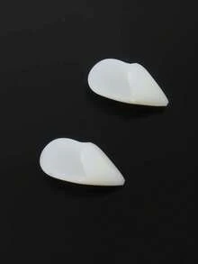 1 Pair Vampire Zombie Fake Teeth, Gag Fake Teeth Toy, Party Fangs Costume Makeup Masquerade Teeth - White - View 3