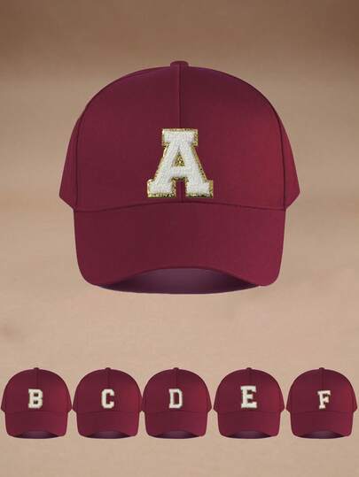 1pc Kids 26 Letter Pattern Baseball Cap, Toddler Boys Girls Sun Hat, Suitable For Outdoor Daily Wear, UV Protection