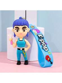 1个新款K-POP女巫组合钥匙扣挂件，卡通动漫高品质包包配饰，节日礼物 - 彩色 - 查看 12