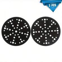 2片装 6英寸/150毫米 48孔超薄 Festool 砂纸垫接口背衬垫，用于保护魔术贴砂纸磨料垫 - 6吋48孔2件裝 - 查看 8