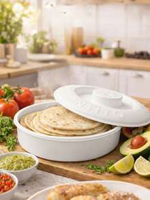 10 Half-Kilogram Tortilla Holders For Parties, In Various Colors To Choose From - White - View 1