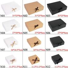 1/2Pcs Folding Gift Box, Gift Packaging Box, Saudi National Day Gift Packaging Box For Family And Friends, Festival Gift Universal, The Thickness Of The Paper Is Relatively Thin, Suitable For Light And Small Items(The Length Is Measured Manually And May Have Slight Errors) - Black - View 12