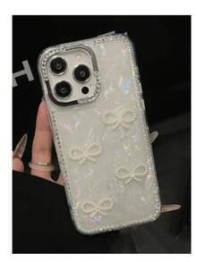 1pc Luxury Electroplated Rhinestone Edged Shiny Star Transparent Full Body Shockproof Phone Case, Compatible With IPhone 17/17 Air/17 Pro/17 Pro Max, 16, 16 Pro, 16 Plus, 16 Pro Max, 15, 14, 14 Pro Max, 13, 12, 11 - Kiểu 3 (1 chiếc) - Xem 4