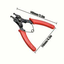 4-In-1 Circlip Pliers Set Snap Ring Pliers Multi Crimp Removable Plier Head Retaining Circlip Pliers Hand Tools Multifunctional - A - View 3
