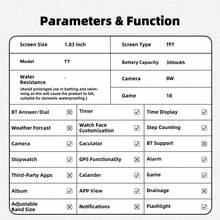 SIMSONLAB Upgraded 1.83 Inch Kids Smart Watch | Teens Boys Girls Game Watch | Supports 10+ Functions Incl. Camera, Pedometer, Alarm | Gift - Multicolor - View 10