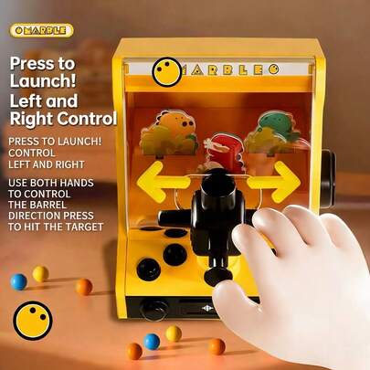 3 In 1 Desktop Marble Shooting Game, Interactive Parent-Child Toy, Compact & Portable, Best Gift