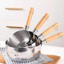 304 Stainless Steel Saucepan, Solid Wood Anti-Scalding Handle With Hook, Multipurpose Sauce Pan With Pour Spouts, Sauce Pot, CooFKing Pot (1.7 Quart/2.2Quart/3.0Quart) (7.8 Inch 2.2 Quarts) - 7,8 inch, 2,2 lít - Xem 3