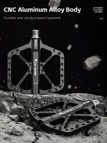 WEST BIKING Downhill Pedals CNC Aluminum Alloy 24 Replaceable Pins Dual Bearing DU Bushing Sealed Waterproof Design For MTB DH BMX Freeride Cycling - Multicolor - View 7