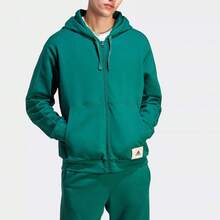 Adidas Men's Casual Loose Fit Hooded Jacket - Green - View 1