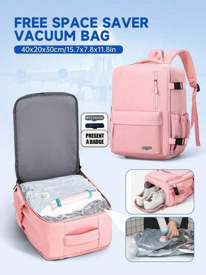 40x20x30厘米 Wizz Air Ryanair 客舱背包 - 14英寸笔记本电脑隔层、鞋子收纳空间、可折叠座椅和客舱整理功能，适合短途旅行，男女通用简约设计，客舱包，轻便旅行装备，时尚旅行包，安全拉链封口