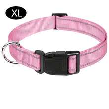1pc Reflective Adjustable Dog Collar, Thin Nylon Webbing And Quick Release Plastic Buckle, Adjustable Nylon Collar Suitable For Small, Medium, Large Dogs, Walking & Training - Pink - View 14