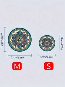 1 pieza Posavasos de té resistente al calor, lindo tapete de mesa de comedor, almohadilla antescaldadura para ollas, salvamanteles de goma de alto valor, salvamanteles resistente al calor para ollas calientes - Multicolor - Ver 2