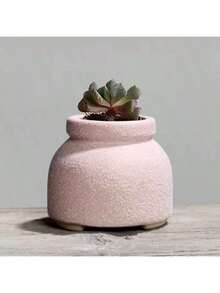 2 piezas de macetas cerámicas mini de color aleatorio, con forma de tarro de leche mate con orificio de drenaje, adecuadas para el cultivo de suculentas y la decoración de acuarios - 2 piezas - Ver 2