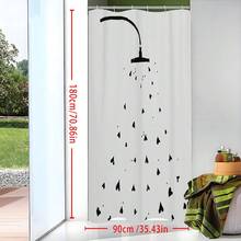 It's Raining Love Shower Curtain - Funny Shower Curtain, Cute Shower Curtain, Lovely Shower Curtain - C - View 5