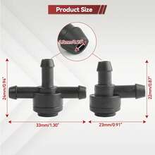 Limpiaparabrisas de Erick, 2 uds., conector para limpiaparabrisas, válvula de retención de manguera para C30 C70 S40 S60 S70 S80 V50 V70 XC60 XC70 XC90 2/3 vías 9IZA - 1 - Ver 5