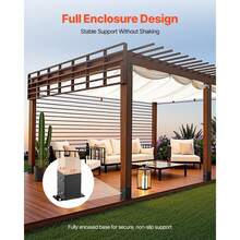 4x4 Post Base 10 Pcs, Inner Size 3.6x3.6 Inch / 91.44x91.44 Mm Post Brackets, Heavy Duty Carbon Steel Decking Posts, Wood Posts Brackets For Pavilion Deck Railing Support Deck Base Plate, Black - Post Base 2.0mm Thick 4x4 Inch (10 Pcs) - View 2