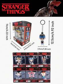1pc Netflix Official Licensed Character Keychain Pendant, Durable PVC Material, Cool Car Interior Decoration, Bag Charm, Car Backpack Ornament, Perfect Surprise Gift For Netflix Fans - Multicolor - View 2
