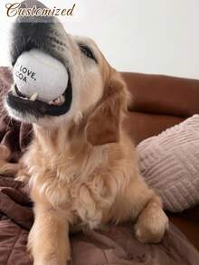 Personalized Dog Toy Ball, Customized Wedding Favors, Customized Tennis Ball With Heart Message, Tennis Player Gift, Dog Toy/Puppy Toy/Cat Toy/Tennis Toy - Multicolor - View 6