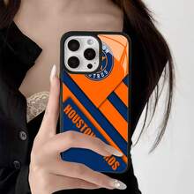 Funda para teléfono inspirada en los Houston Astros compatible con  17,  16 Pro Max,  15 Pro Max,  13 y  12 Diseño atrevido para fanáticos de los deportes Regalo impermeable, a prueba de golpes y elegante para seguidores del equipo y ocasiones especiales - Negro - Ver 4