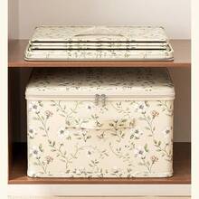 Fabric Folding Storage Box, Oxford Cloth Wardrobe Organizer Box For Clothes, Blankets, Home Use - Multicolor - View 9