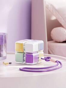 7-Day Portable Leak-Proof Pill Organizer With Lanyard, Vitamin Tablet Dispenser - Multicolor - View 8