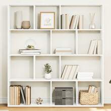 vidaXL Bücherregal Weiß 132x29x141,5 cm Holzwerkstoff - Weiss - Übersicht 1