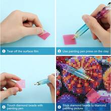 5D Diamond Painting Cross Stitch Dot Diamond Pen Accessories DIY Diamond Painting Tools - Multicolor - View 7