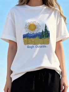 Gogh Outside Starry Night Nature Lover Inspiration - White 3 - View 2