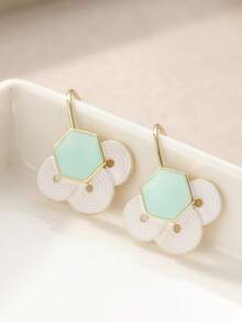 1 Đôi bông tai chạm khắc hoa thủ công thanh lịch, trang sức phong cách Bohemian dành cho nữ, thích hợp cho các bữa tiệc ngày lễ, một món quà tinh tế dành cho người yêu. - Nhiều màu - Xem 5