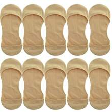 Women's Invisible Boat Socks Ladies Silicone Anti-Slip Low Cut Thin Breathable Socks Soft No Show - Multicolor - View 13