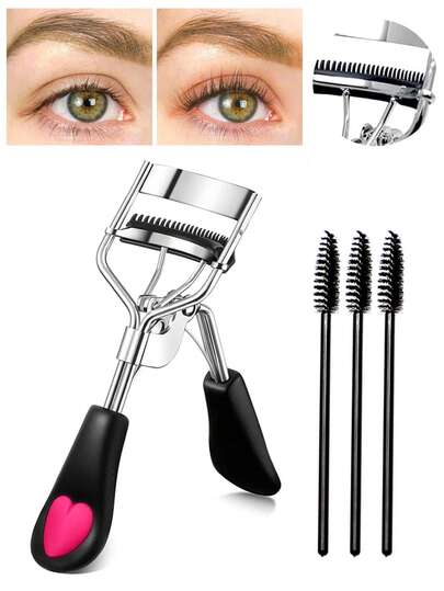 4/1pc Eyelash Tool Set - Wide-Angle Lash Applicator, Lash Brush, Curling Tool, Portable False Eyelash Accessory, Portable Beauty Tools - Easy To Operate And Quick To Master.
