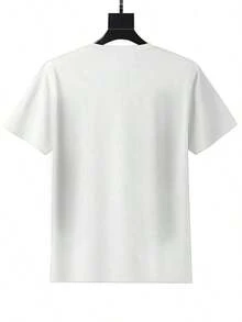 1pcs Women's  100% Pure Cotton Slim Fit Short Sleeve T-Shirt Black And White Color Block "THE BOSS" Print Suitable For Workplace Commuting, Boss Identity Display, Girlfriends Gathering American Style Professional Versatile Top - 白色 - 查看 2