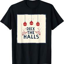 Happy Deck the Halls Costume T-Shirt - Negro 1 - Ver 1