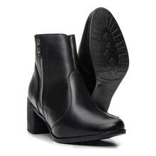 Women's Ankle Boot With Chunky Heel, Soft, Comfortable, Winter New Arrival - 黑色 - 查看 2