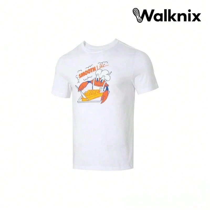 Nike Sportswear SS24 Fashion Print Loose Breathable Comfortable Crew Neck Short Sleeve T-Shirt White T-Shirts Men - Nhiều màu - Xem 1