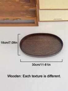 2个/1个 7.8*4.65*1.69英寸木质托盘，可用作香薰展示架、钥匙架、创意甜点盘、玄关收纳架、木质烛台或椭圆形花盆底座。也适合作为节日派对装饰。艺术装饰风格，是生日或毕业礼物的理想之选。 - 駝色 - 查看 12