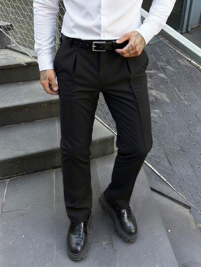 Quần tây công sở nam, quần tây thời trang mùa xuân, quần ống đứng xếp ly phù hợp cho công sở, tiệc tùng và thường ngày.
