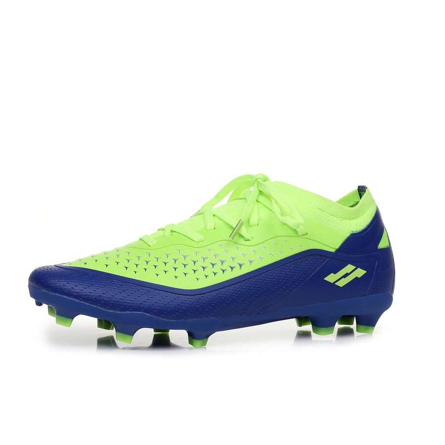 Professional Long Spike Football/Soccer Shoes, Synthetic Lace-Up