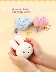 MIFFY 创意手工米菲兔钥匙扣 - 包包挂饰，可爱毛绒饰品，优雅礼物 - 彩色 - 查看 4