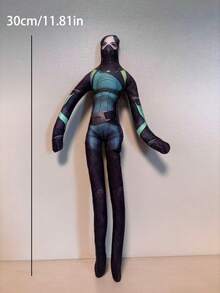 30厘米 Valorant 抽象风格角色雕像，包含 Fade、Kay/O、Viper、Neon 等角色，可动骨架人偶，关节可活动 - 彩色 - 查看 8