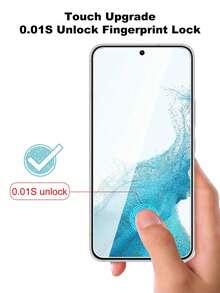 1片螢幕保護貼，適用機型：Galaxy A03/A04/A04S/A04E/A05/A05S/A13/A14/A15/A16/A17/A23/A24/A25/A26/A34/A35/A36/A54/A55/A56/S23 FE/S24 FE/S25 FE，手機配件，防水防震防摔防指紋全螢幕覆蓋 - 無色 - 查看 6