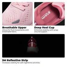 Comfortable Women's Walking Shoes With Cushioning ActiveBreeze Non-Slip Running And Tennis Sneakers | Breathable Athletic Shoes For Gym Workouts - 粉色 - 查看 8