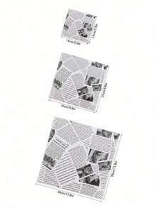 50片装空气炸锅及烘焙吸油垫，披萨垫，烧烤煎炸托盘衬垫 - 彩色 - 查看 5