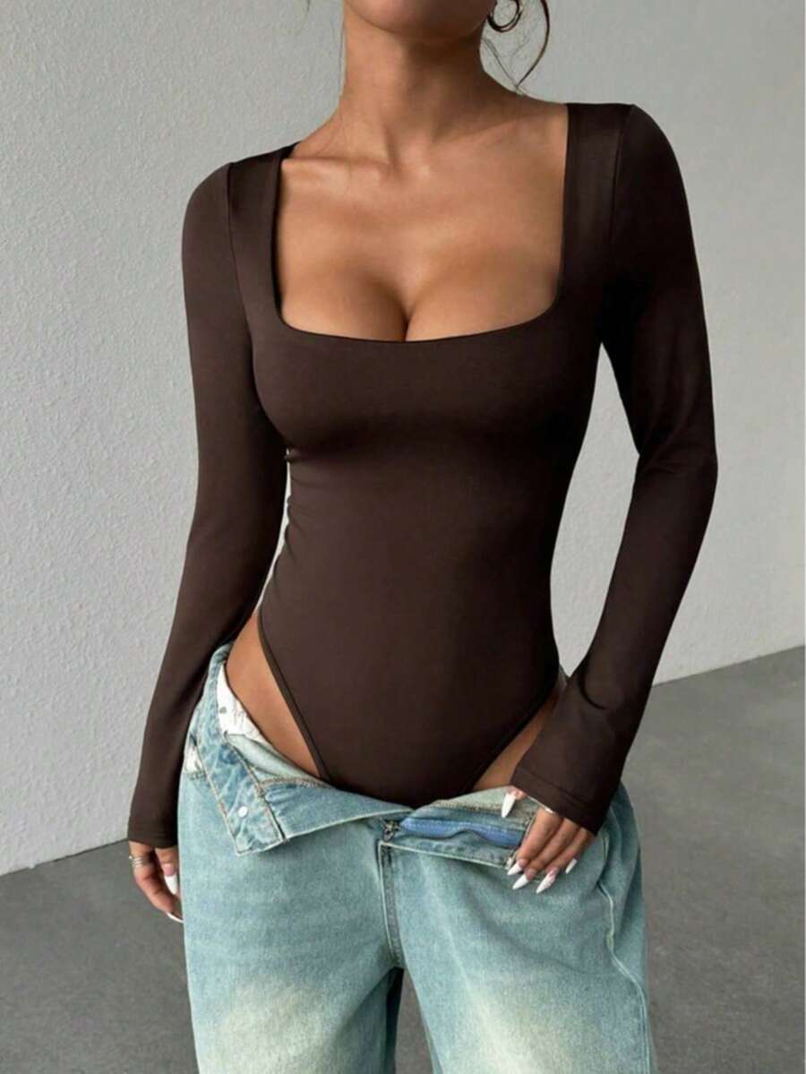 Women Jumpsuits - Coffee Brown - View 1