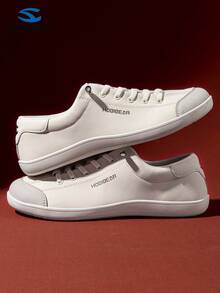 HOBIBEAR 宽鞋头赤足鞋，单镫设计，男女通用，简约透气，舒适越野跑鞋，PU皮革鞋面 - 淺灰色 - 查看 7