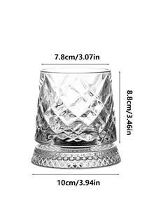 Copo de Vidro Giratório de Cristal Premium, Copo de Uísque, Copo de Licor, Utensílios de Vidro de Alta Qualidade, Copo Giratório Antiestrés, Copo de Uísque de Vidro Gravado, Utensílios de Vidro de Luxo para Mulheres, Copo de Licor Premium, Copo Giratório, Elegante Copo de Uísque de Cristal, Copo de Cerveja Giratório Antiestrés e Inquebrável - Um copo giratório - Visão 9